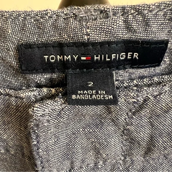 Tommy Hilfiger Wide Leg Linen Blend Pants - Picture 2 of 5